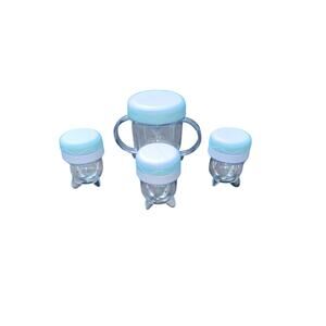 NutriBullet Baby Food Prep System Replacement Cups 4 Piece Never Used